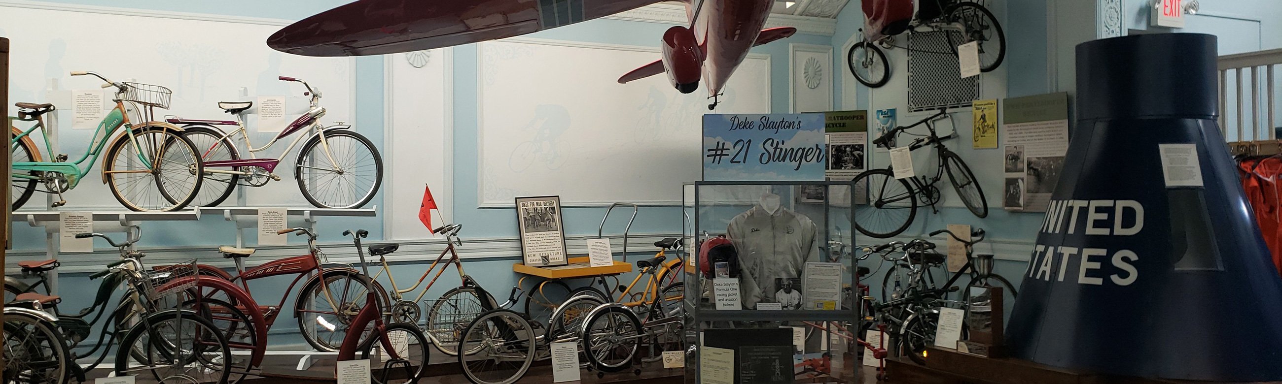 Exhibits | Deke Slayton Memorial Space & Bicycle Museum | Sparta WI Exhibits | Deke Slayton Memorial Space & Bicycle Museum | Sparta WI