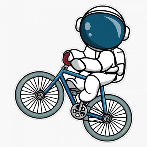 Astronaut on Bike